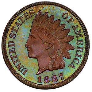 image for: 1887 1c NGC/CAC Proof 66 BN