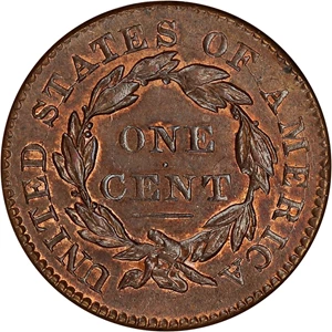 image for: 1833 1c NGC/CAC MS64 RB (OH)