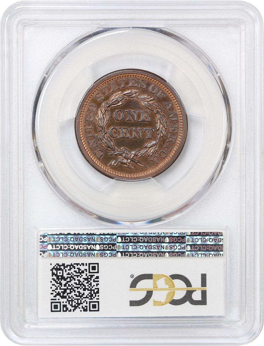 image for: 1849 1c PCGS/CAC Proof 65+ RB