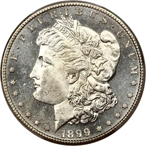 image for: 1899-S $1 PCGS MS64 DMPL ex: D.L. Hansen