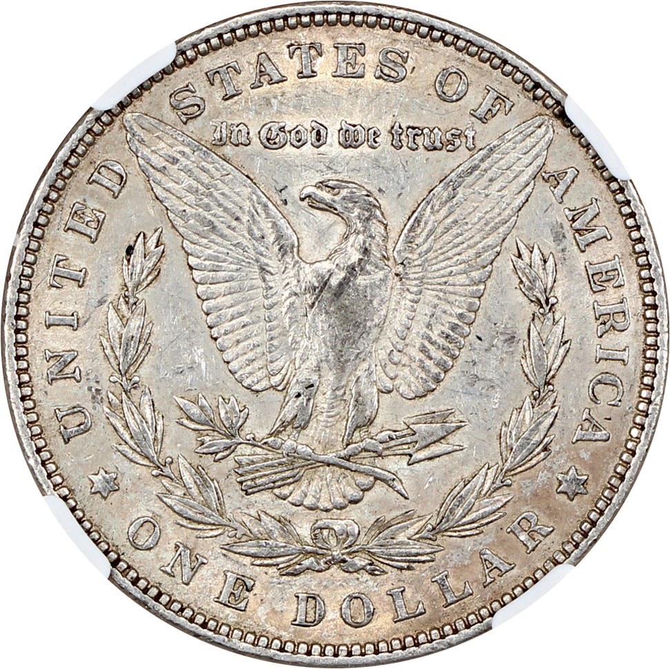 image for: 1880 8/7 $1 NGC XF45 (VAM-7 Crossbar)