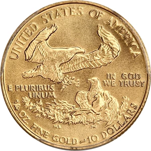 image for: 1989 Gold Eagle $10 PCGS MS69 (Reagan Legacy Series)