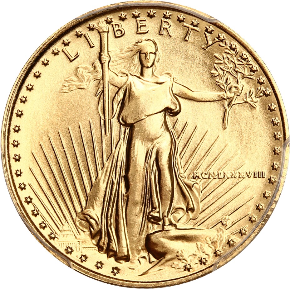 image for: 1988 Gold Eagle $10 PCGS MS69 (Reagan Legacy Series)