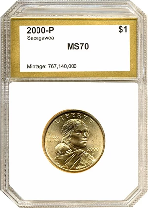 image for: 2000-P Sac $1 PCI MS70