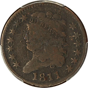 image for: 1811 1/2c PCGS/CAC VG-08