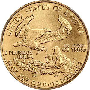 image for: 1987 Gold Eagle $10 PCGS MS69 (Reagan Legacy Series)