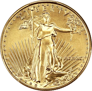 image for: 1991 Gold Eagle $25 PCGS MS69 (Reagan Legacy Series)