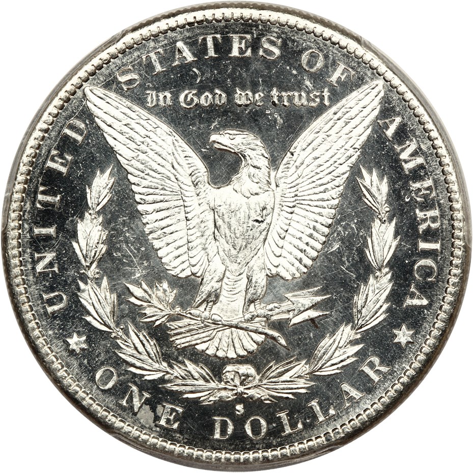 image for: 1890-S $1 PCGS MS61 DMPL