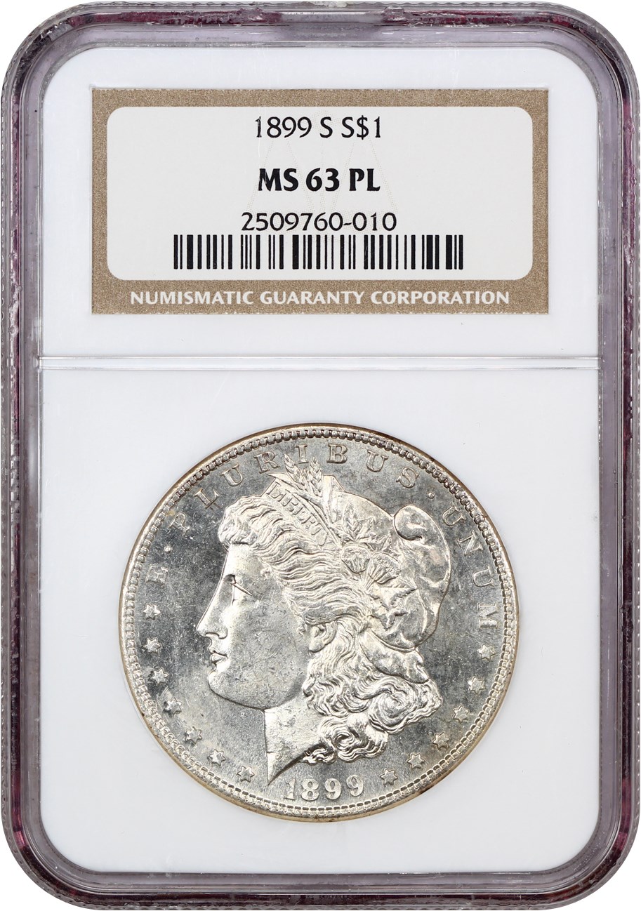 image for: 1899-S $1 NGC MS63 PL