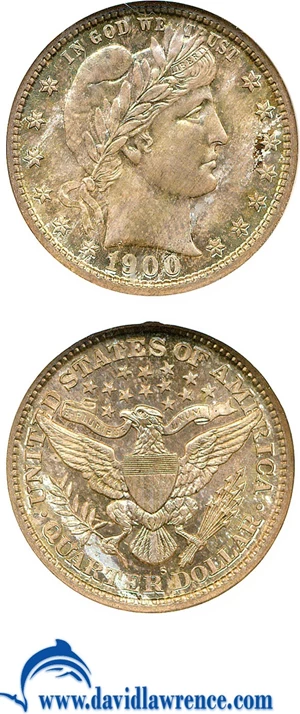 image for: 1900-S 25c NGC MS67