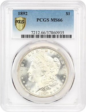 image for: 1892 $1 PCGS MS66
