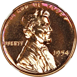 image for: 1954 1c NGC Proof 65 RB