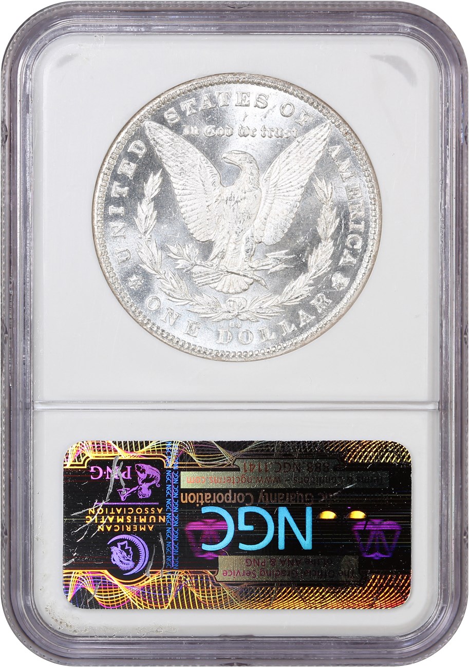 image for: 1880-CC $1 NGC MS63 (VAM-5, 8/High 7)