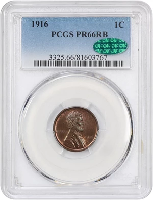 image for: 1916 1c PCGS/CAC Proof 66 RB