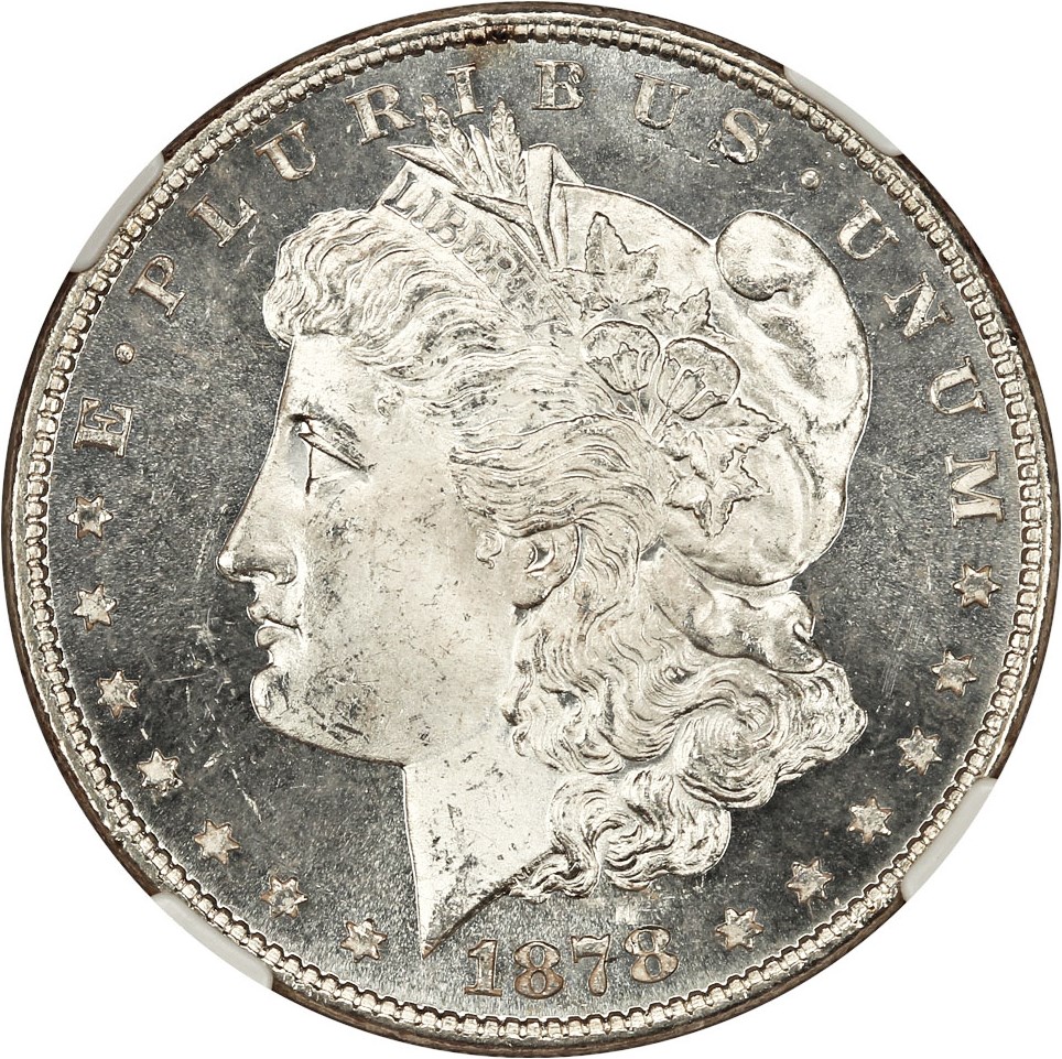image for: 1878 7/8TF $1 NGC MS63+ PL (VAM-32 7/3TF)