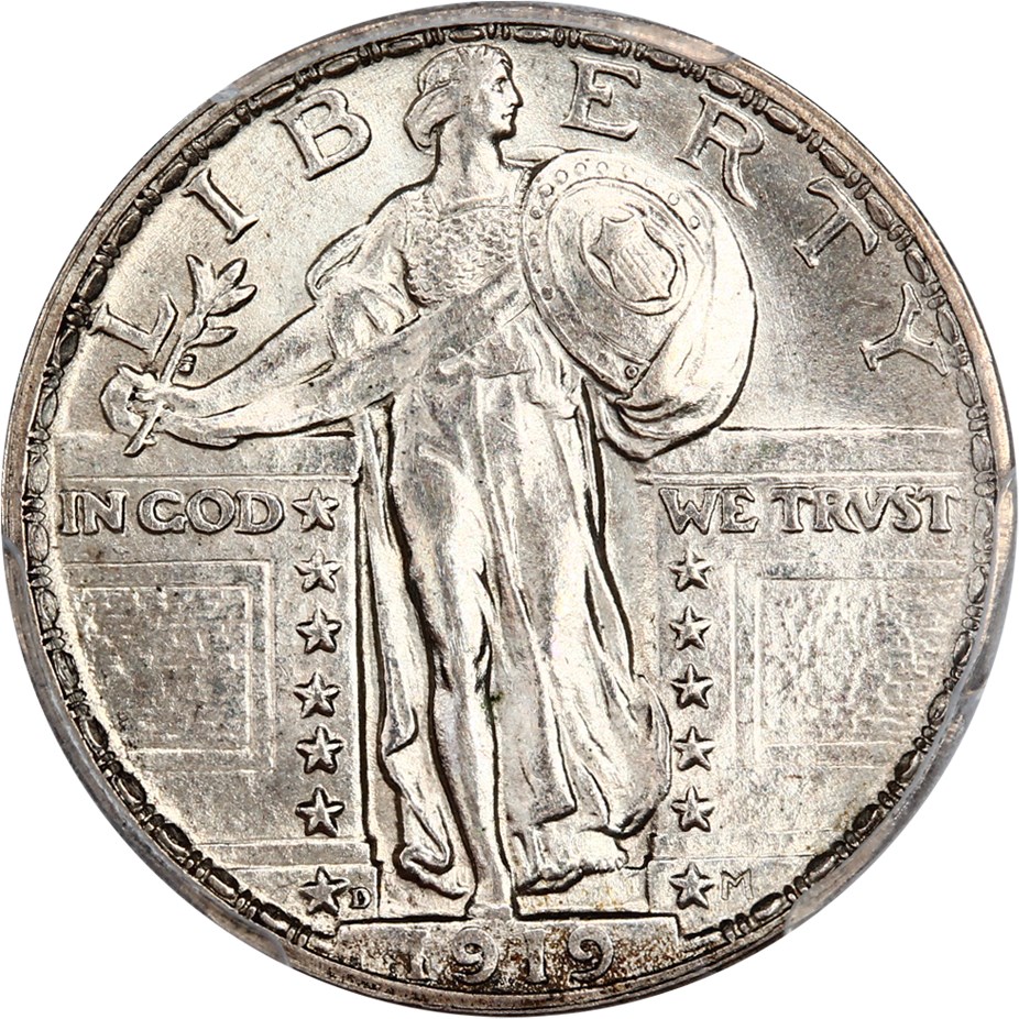 image for: 1919-D 25c PCGS MS63 FH