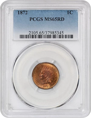 image for: 1872 1c PCGS MS65 RD