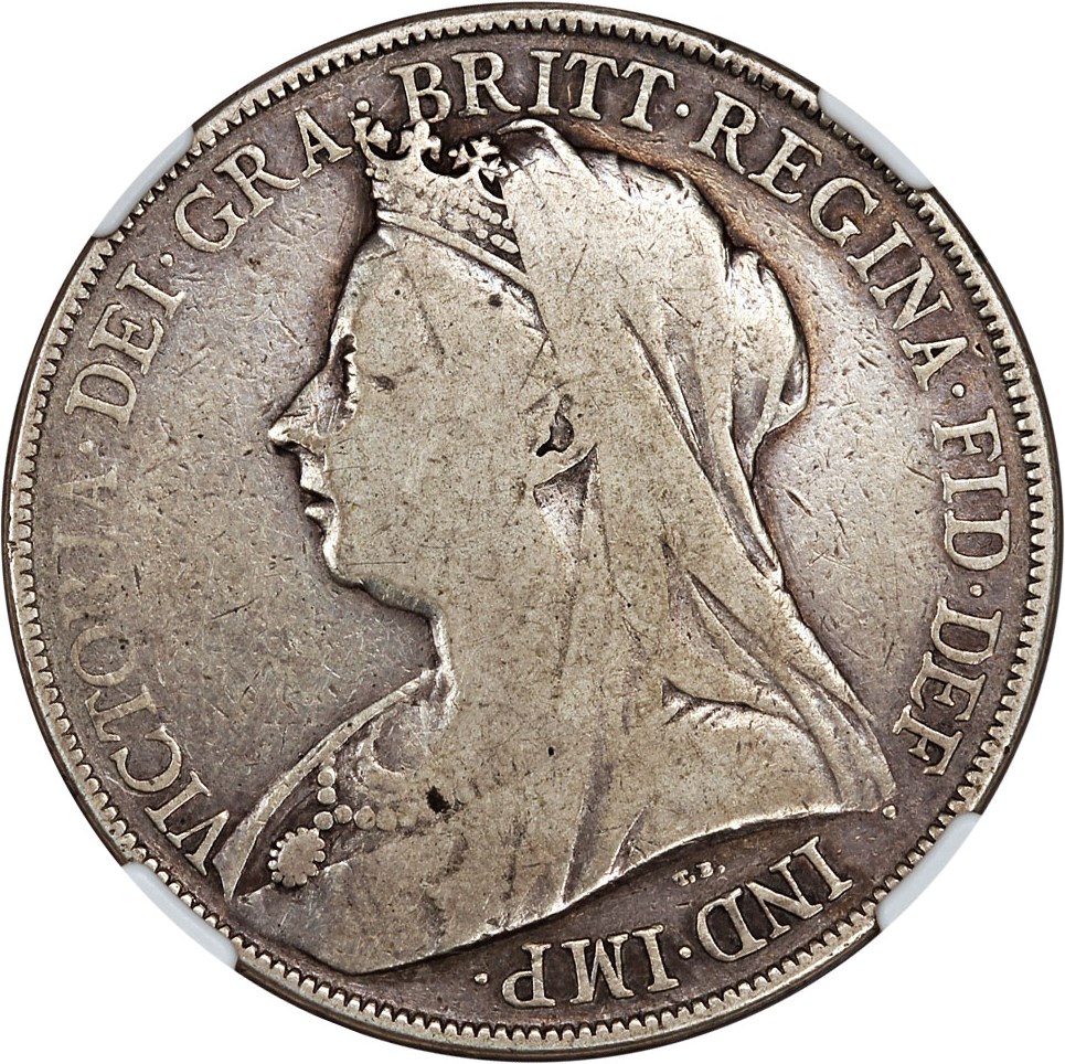 image for: Great Britain: 1900 LXIV Edge Crown NGC VG-10