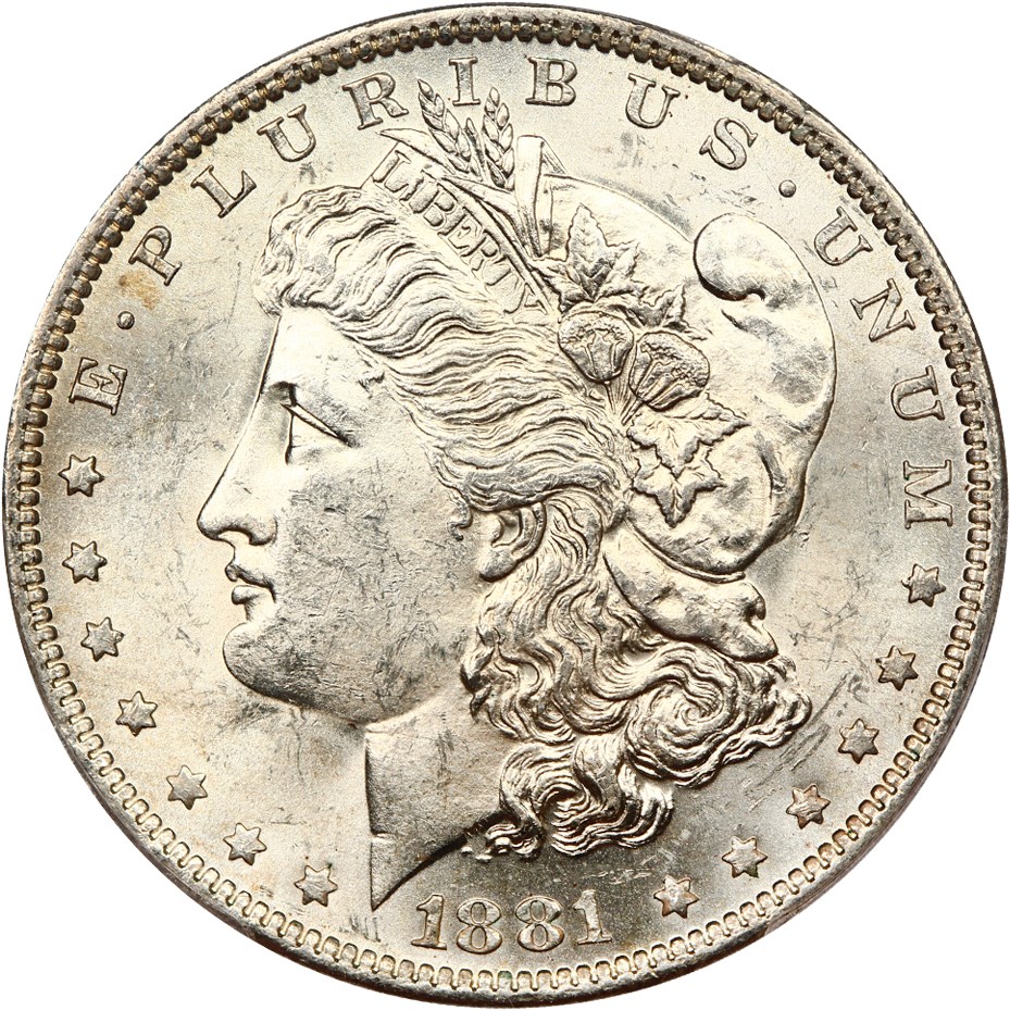 image for: 1881-O $1 PCGS MS63 (VAM-5 So-Called O/S)