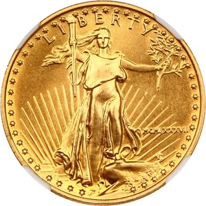 image for: 1987 Gold Eagle $10 NGC MS69
