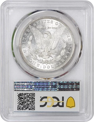 image for: 1880-O $1 PCGS AU58 (VAM-6, 8/7 Ear)
