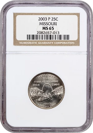 image for: 2003-P Missouri 25c NGC MS65