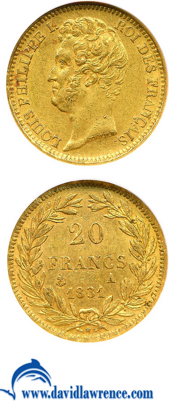 1831-A     20 Fr Raised Letters MS (KM-746.1) thumbnail 5