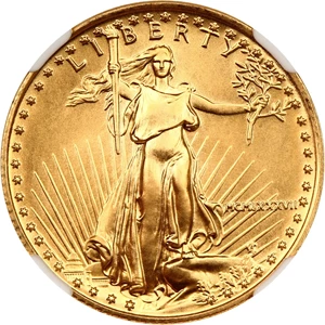 image for: 1987 Gold Eagle $10 NGC MS69