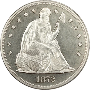 image for: 1872 $1 PCGS Proof 61