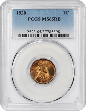 image for: 1920 1c PCGS MS65 RB