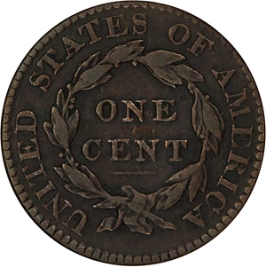 image for: 1820/19 1c NGC F12 (Small Date, Newcomb 3)