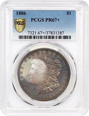image for: 1886 $1 PCGS Proof 67+