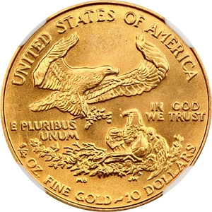 image for: 1987 Gold Eagle $10 NGC MS69