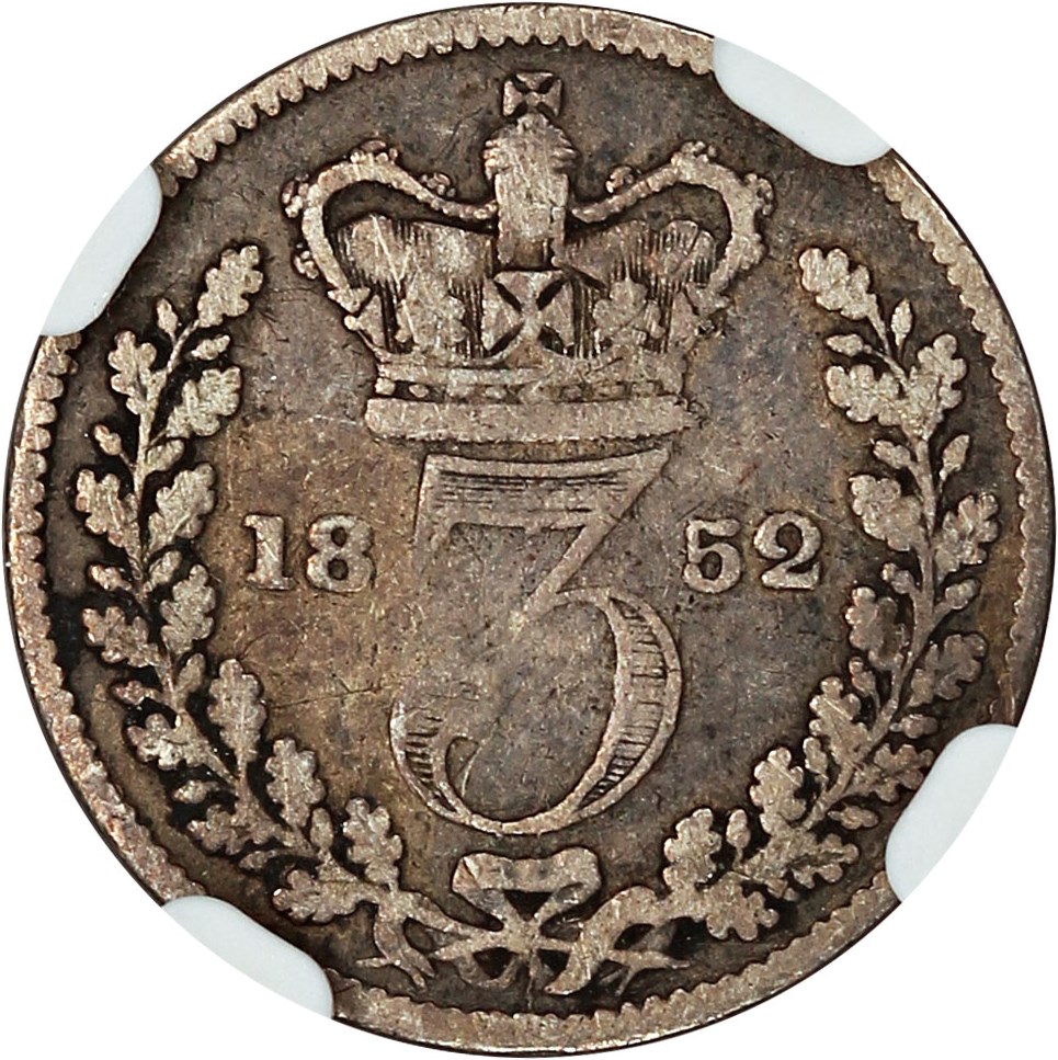 image for: Great Britain: 1852 3P NGC VG-08