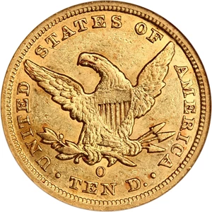 image for: 1854-O $10 NGC AU58 (Large Date)
