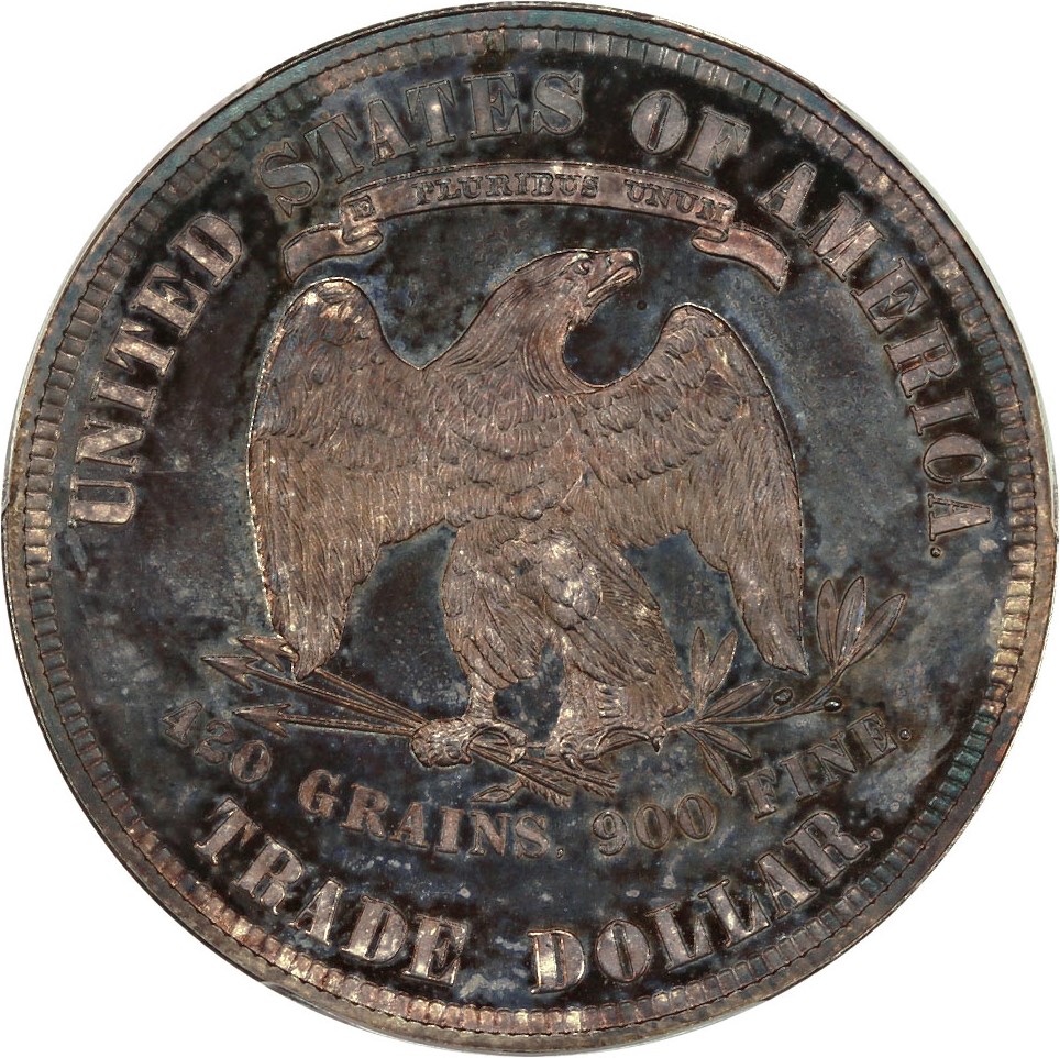image for: 1882 Trade$ PCGS/CAC Proof 64+