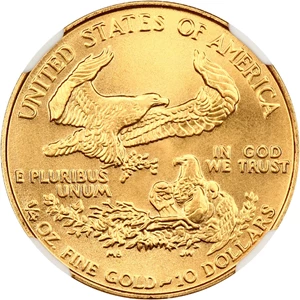 image for: 1987 Gold Eagle $10 NGC MS69