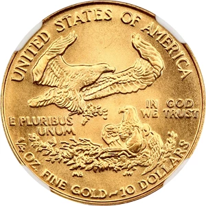 image for: 1987 Gold Eagle $10 NGC MS69