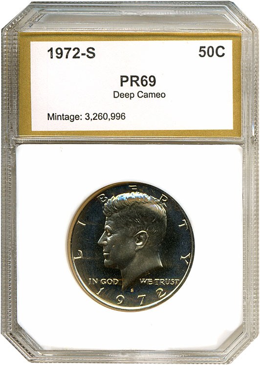 image for: 1972-S 50c  PCI Proof 69 DCameo