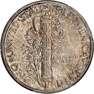 image for: 1919 10c PCGS AU58