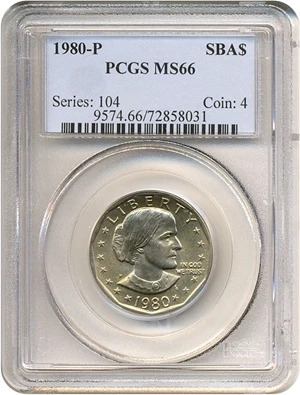 image for: 1980-P SBA$ PCGS MS66