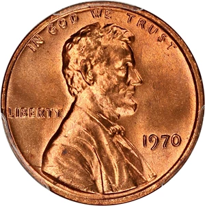 image for: 1970 1c PCGS MS66 RD
