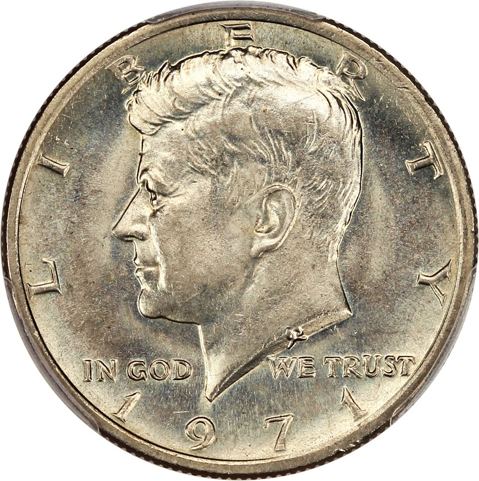 image for: 1971 50c PCGS MS64