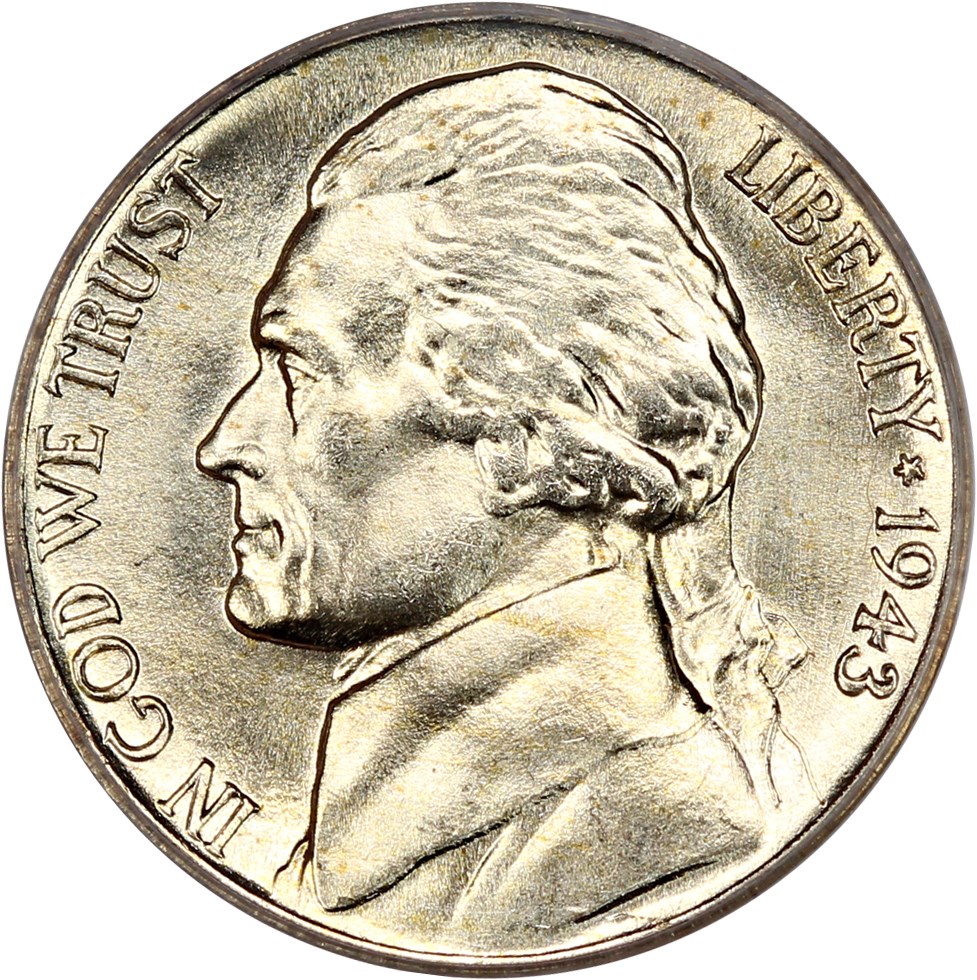 image for: 1943-P 5c PCGS MS66