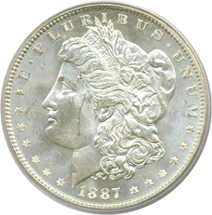 image for: 1887/6 $1 PCGS MS63