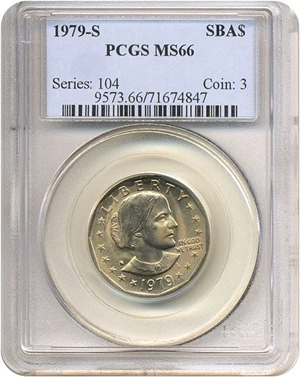 image for: 1979-S SBA$ PCGS MS66