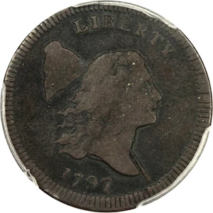 image for: 1797 1/2c PCGS Fine Details (Pl. Edge, Environmental Damage)