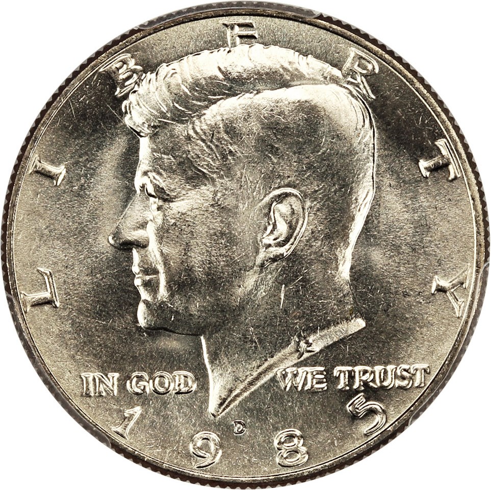 image for: 1985-D 50c PCGS MS66