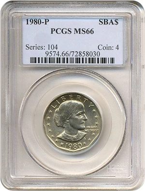 image for: 1980-P SBA$ PCGS MS66