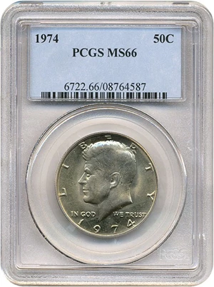 image for: 1974 50c PCGS MS66